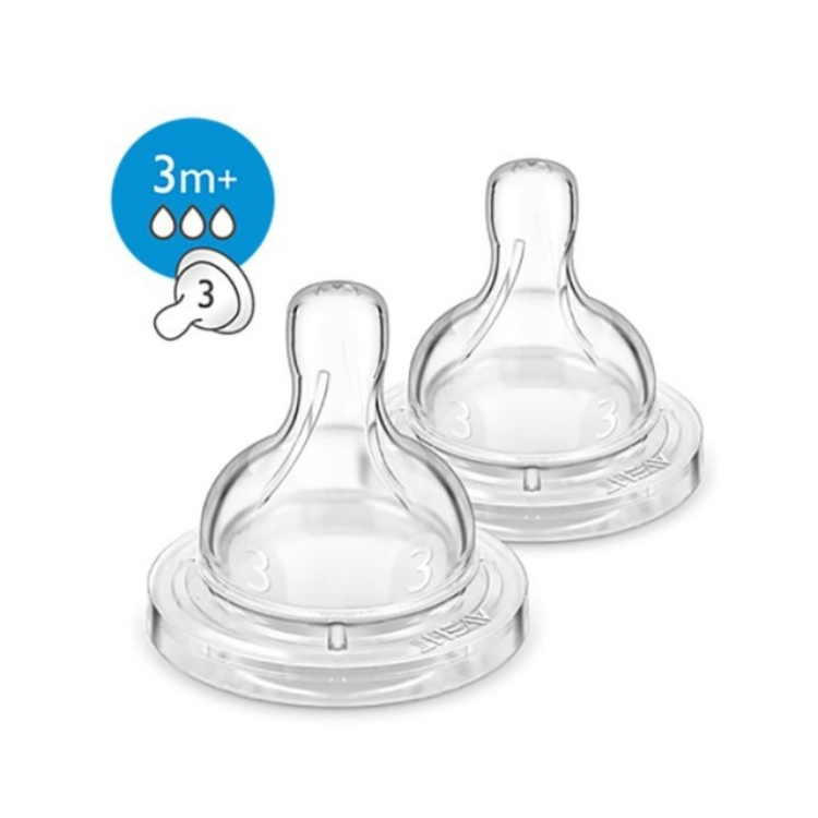 Avent Classic cucla silikonska 3m+ 3 otvora